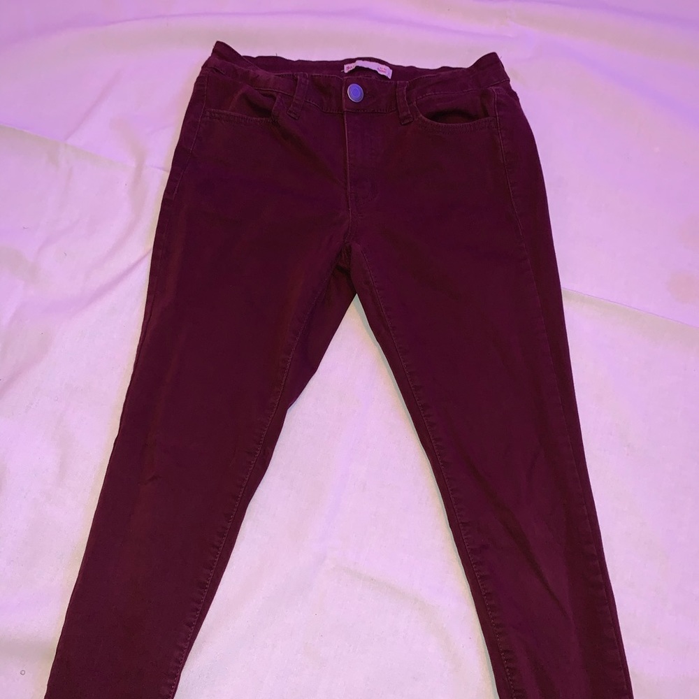 Burgundy Jeggings